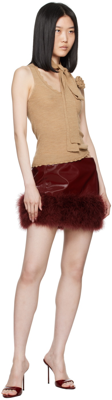 Blumarine Beige Wool Tank Top