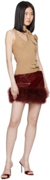 Blumarine Beige Wool Tank Top