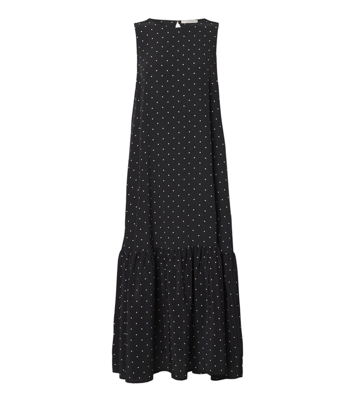 Photo: Asceno Polka-dot tiered silk midi dress