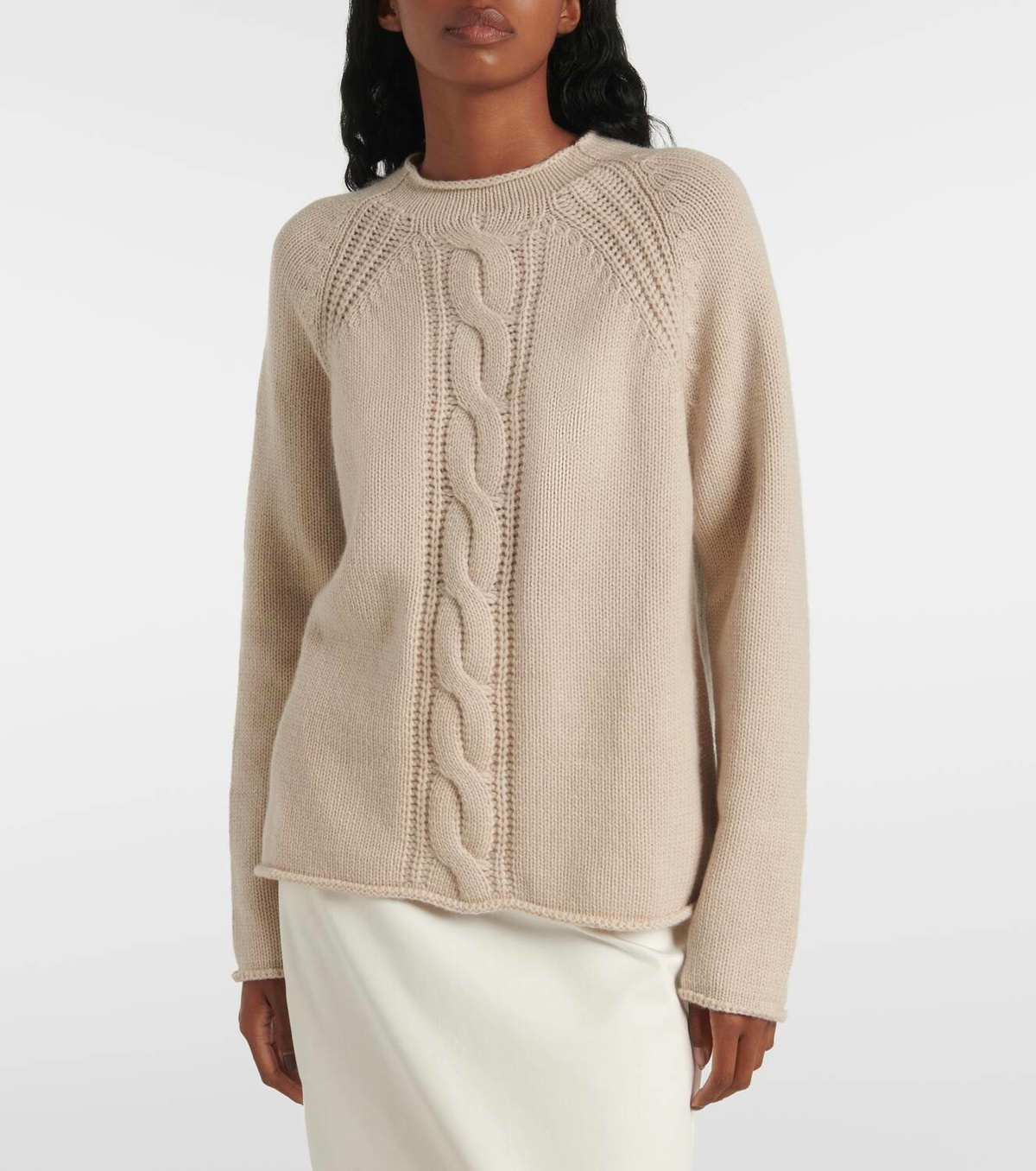 Max Mara Pico cable-knit cashmere sweater