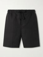 Orlebar Brown - Alex Straight-Leg Linen Drawstring Shorts - Black