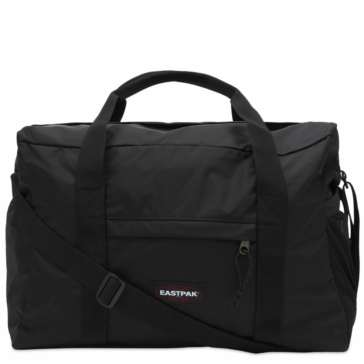 EASTPAK Borsa A Tracolla Stand + Travel Duffle, 53 Cm, 34 Litri, Blu Triple Denim, Grigio Sunday