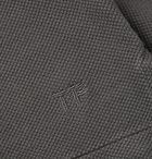 TOM FORD - Slim-Fit Garment-Dyed Cotton-Piqué Polo Shirt - Gray