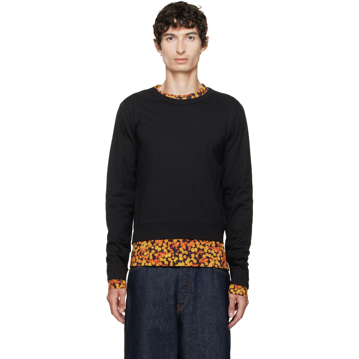 Dries Van Noten Blue & Purple Len Lye Edition Trade Tattoo Long