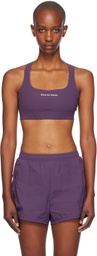 District Vision Purple Twin Layer Medium Support Sport Bra