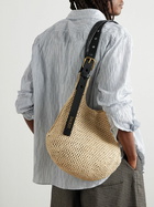 LOEWE - Paula's Ibiza Leather-Trimmed Woven Raffia Tote Bag