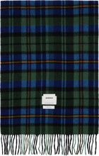 ADER error Green & Blue Plaid Scarf