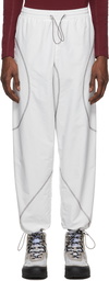 Saul Nash White Tech Coverstitch Air Lounge Pants