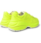 Gucci - Rhyton Leather Sneakers - Bright yellow