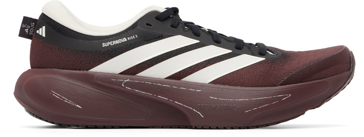 Photo: Song for the Mute Burgundy adidas Originals Edition ADIRUN01 Supernova Rise 3 Sneakers