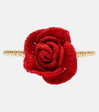 Magda Butrym Crochet floral-appliqué gold-plated necklace