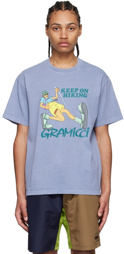 Photo: Gramicci Blue Cotton T-Shirt