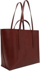 Rick Owens Burgundy Shopper Tote