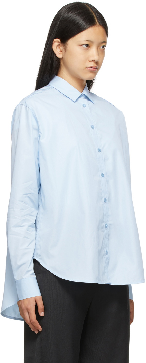 Totême Blue Cotton Signature Shirt