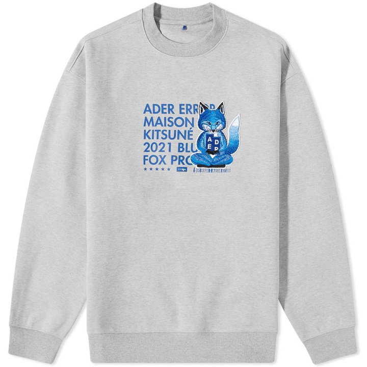 Photo: Maison Kitsuné X ADER error Meditation Fox Crew Sweat