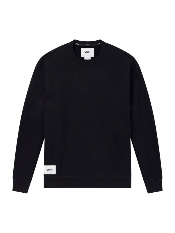 Photo: WTAPS - SIGN-YD Cotton-Jersey Sweatshirt - Black