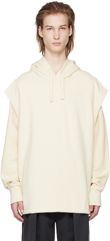 Photo: T/SEHNE Off-White Layered Hoodie