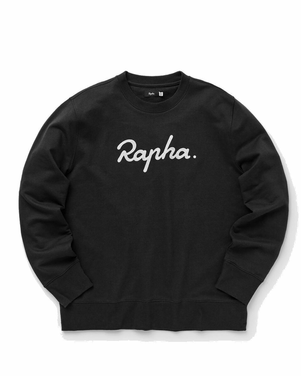 Photo: Rapha Logo Sweatshirt Black - Mens - Sweatshirts