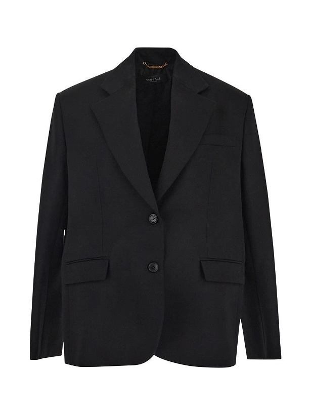 Photo: Versace Informal Black Wool Jacket