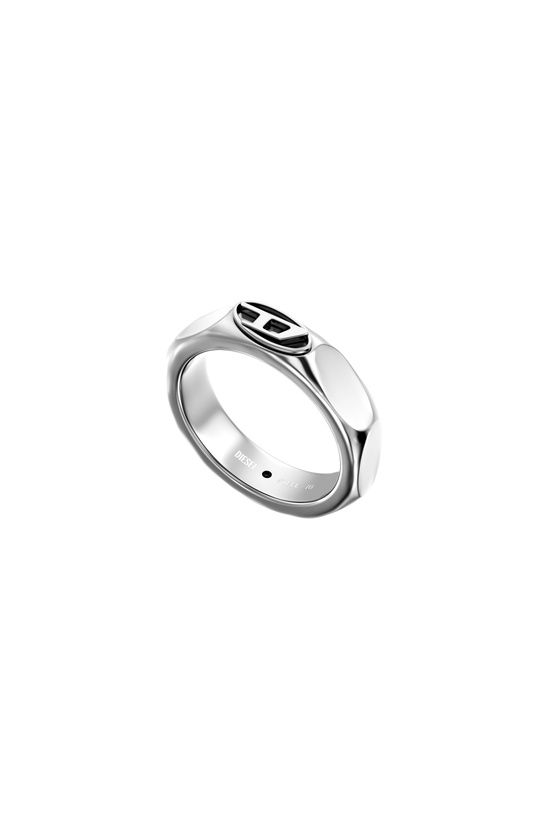 Photo: Diesel Stainless steel band ring - Rings - Unisex - Silver
