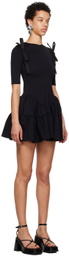 Shushu/Tong Black Flared Minidress