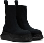 Rick Owens DRKSHDW Black Beatle Abstract Boots