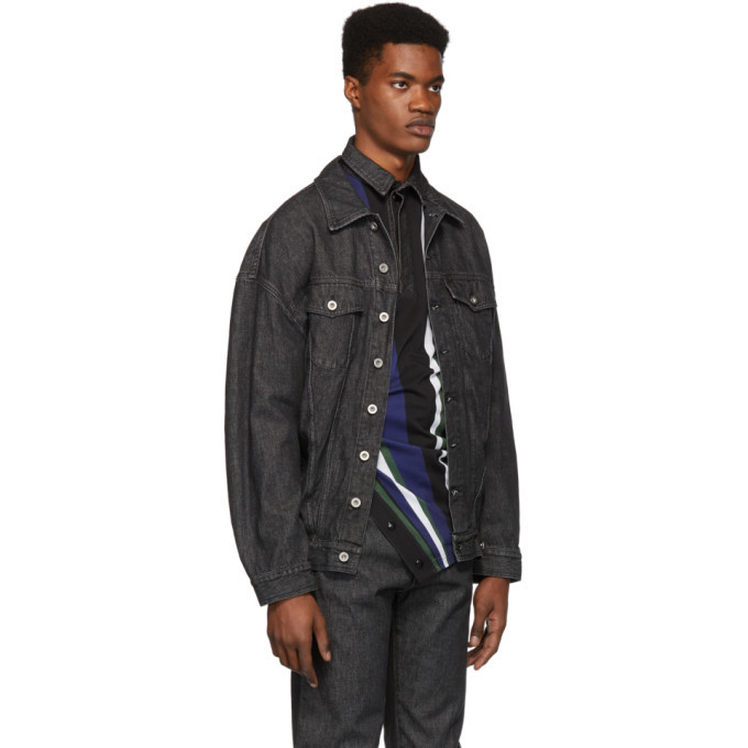 Diesel Red Tag Black Glenn Martens Edition Denim Jacket Diesel