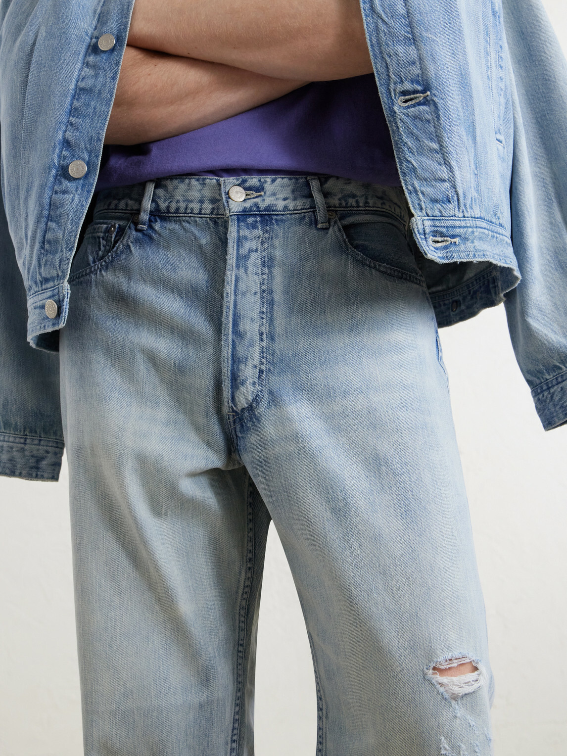 Auralee - Wide-Leg Jeans - Blue