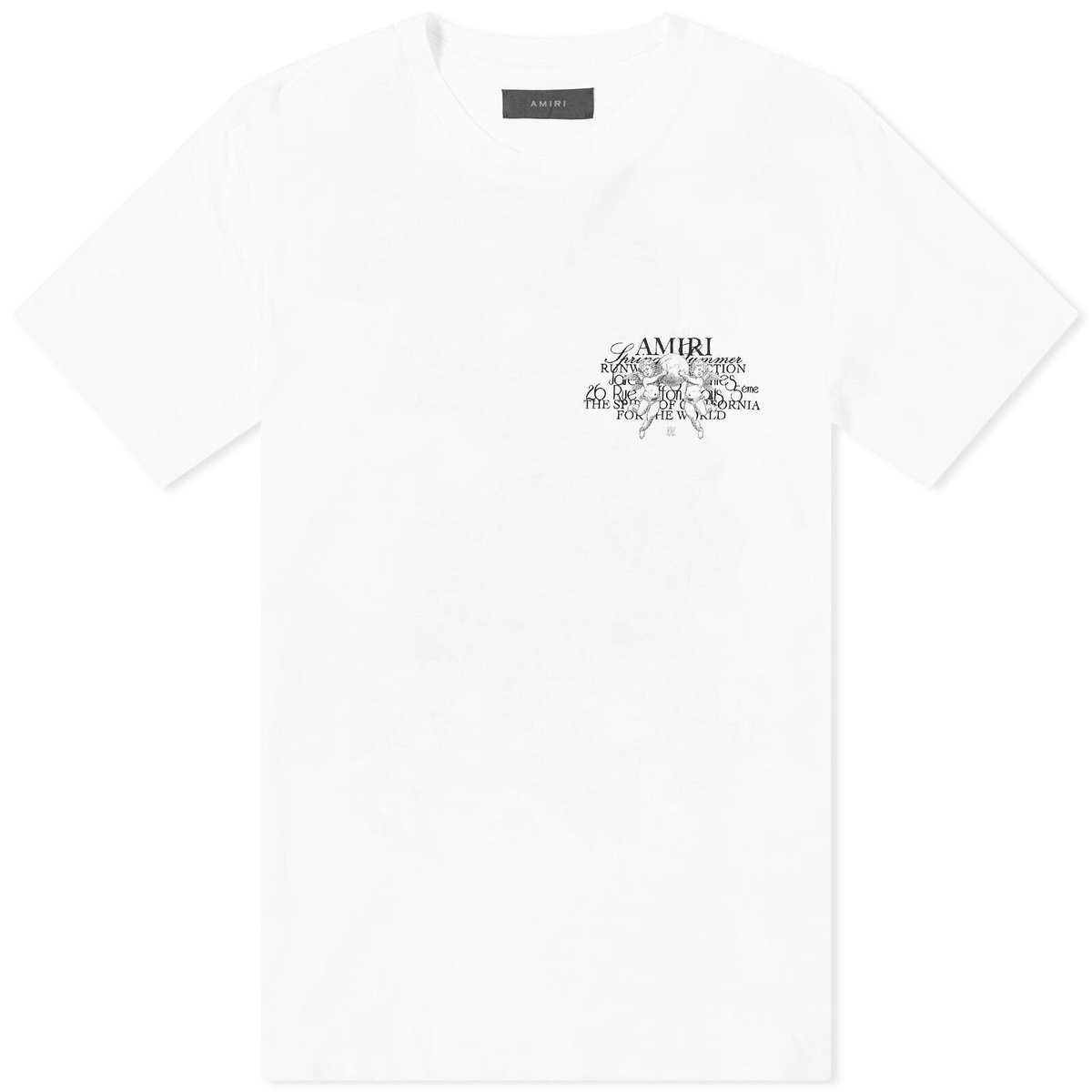 【AMIRI】メンズ AIRBRUSH CHERUB TEE Tシャツ AMJYTE1028-100 AMIRI AIRBRUSH CHERUB TEE | REVERSIBLE