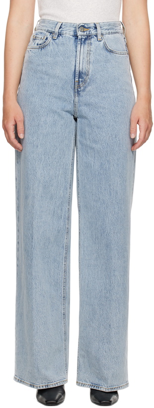 Photo: TOTEME Blue Wide Leg Jeans