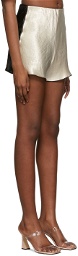 Yuzefi Black & Beige Curly Shorts