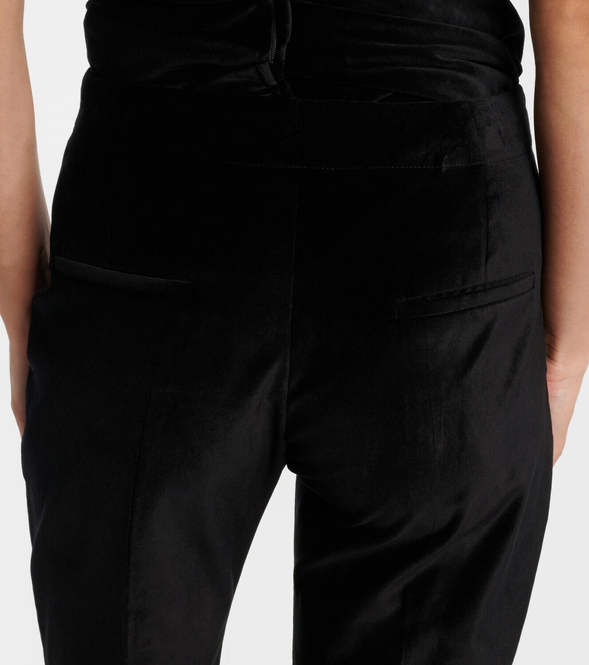 Tove Roux cotton-blend velvet flared pants