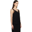 TOTEME Black Chiffon Slip Top