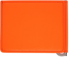 Maison Margiela Orange Leather Trifold Wallet