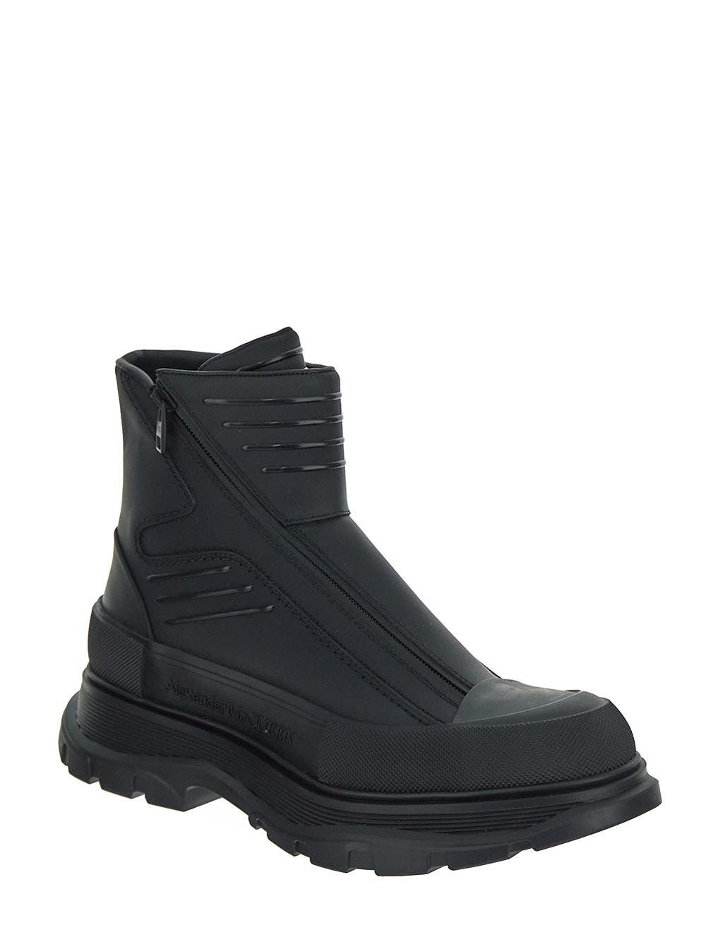 alexander mcqueen 'Tread slick’ ankle boots Alexander Mcqueen Moto Tread Slick Ankle Boots Alexander McQueen