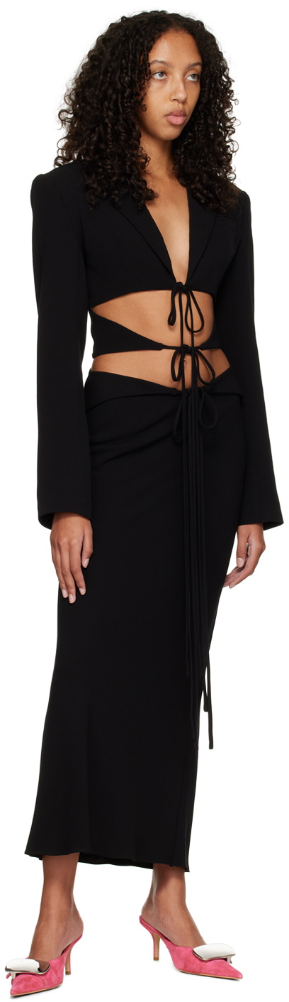 Lado Bokuchava Black Shibari Blazer