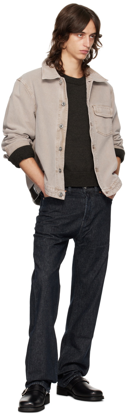 OUR LEGACY Brown True Round Neck Sweater Our Legacy