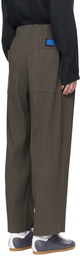 DOCUMENT Gray Tucked Trousers