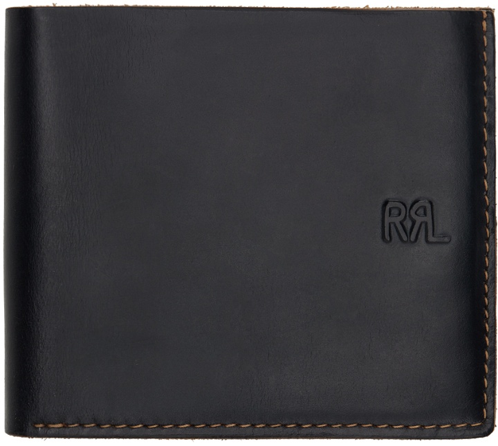 Photo: RRL Black Leather Billfold Wallet