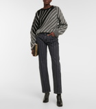 Stella McCartney - Embellished mid-rise straight jeans