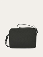 Ferragamo Mens Ferragamo Monogram shoulder bag in Black