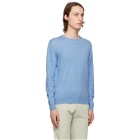 Isaia Blue Merino Sweater