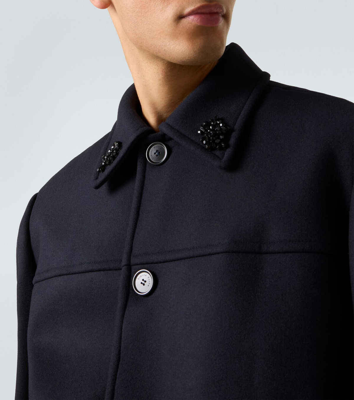 Simone Rocha Embellished wool-blend jacket