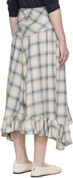 Collina Strada Off White Florist Midi Skirt