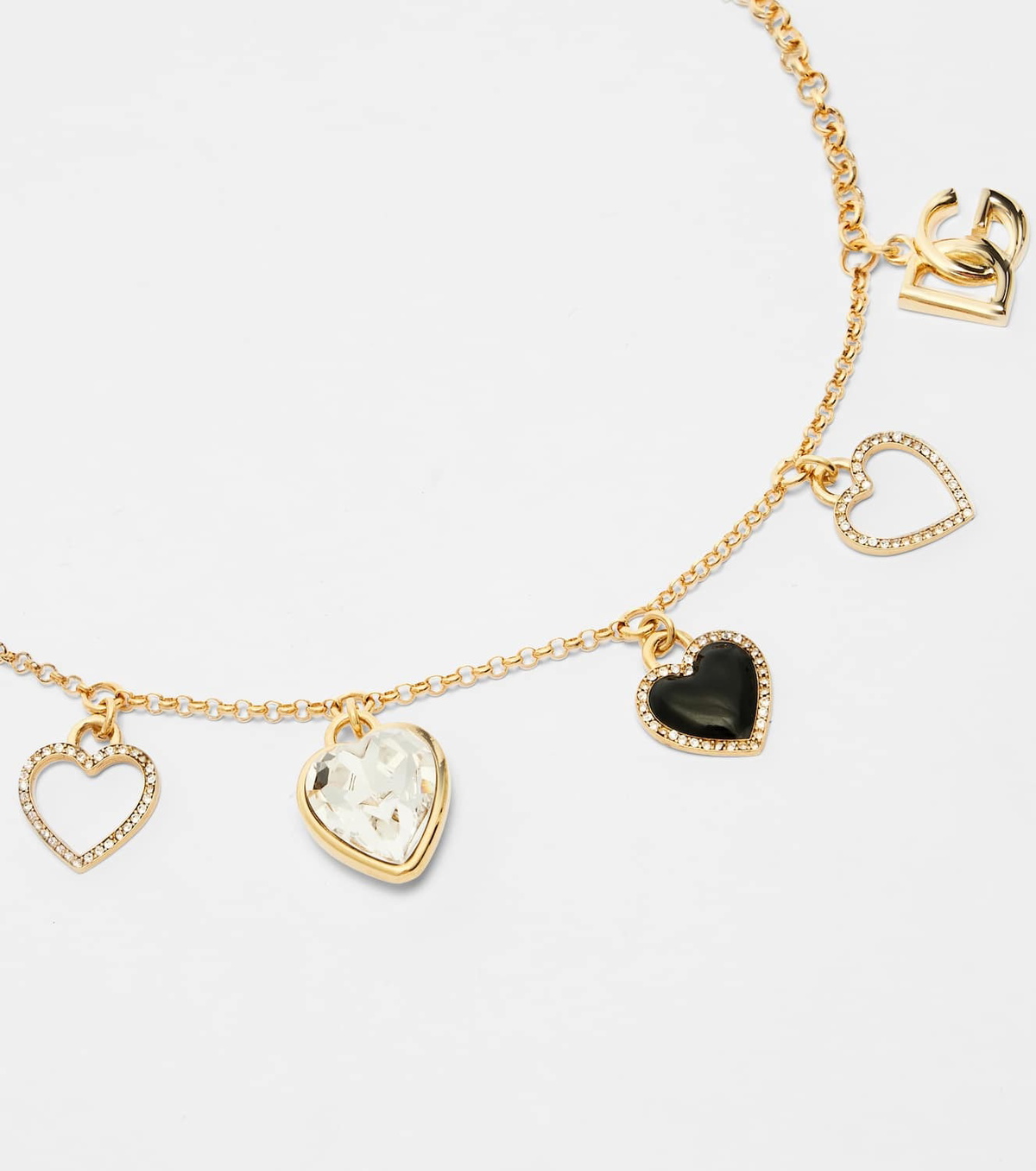 Dolce&Gabbana DG embellished charm bracelet