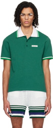 Casablanca Green Textured Polo