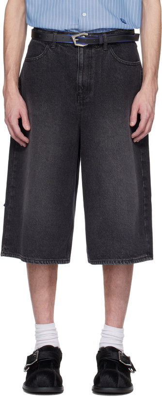 Photo: ADER error Black Sig; TRS Tag 01 Denim Shorts