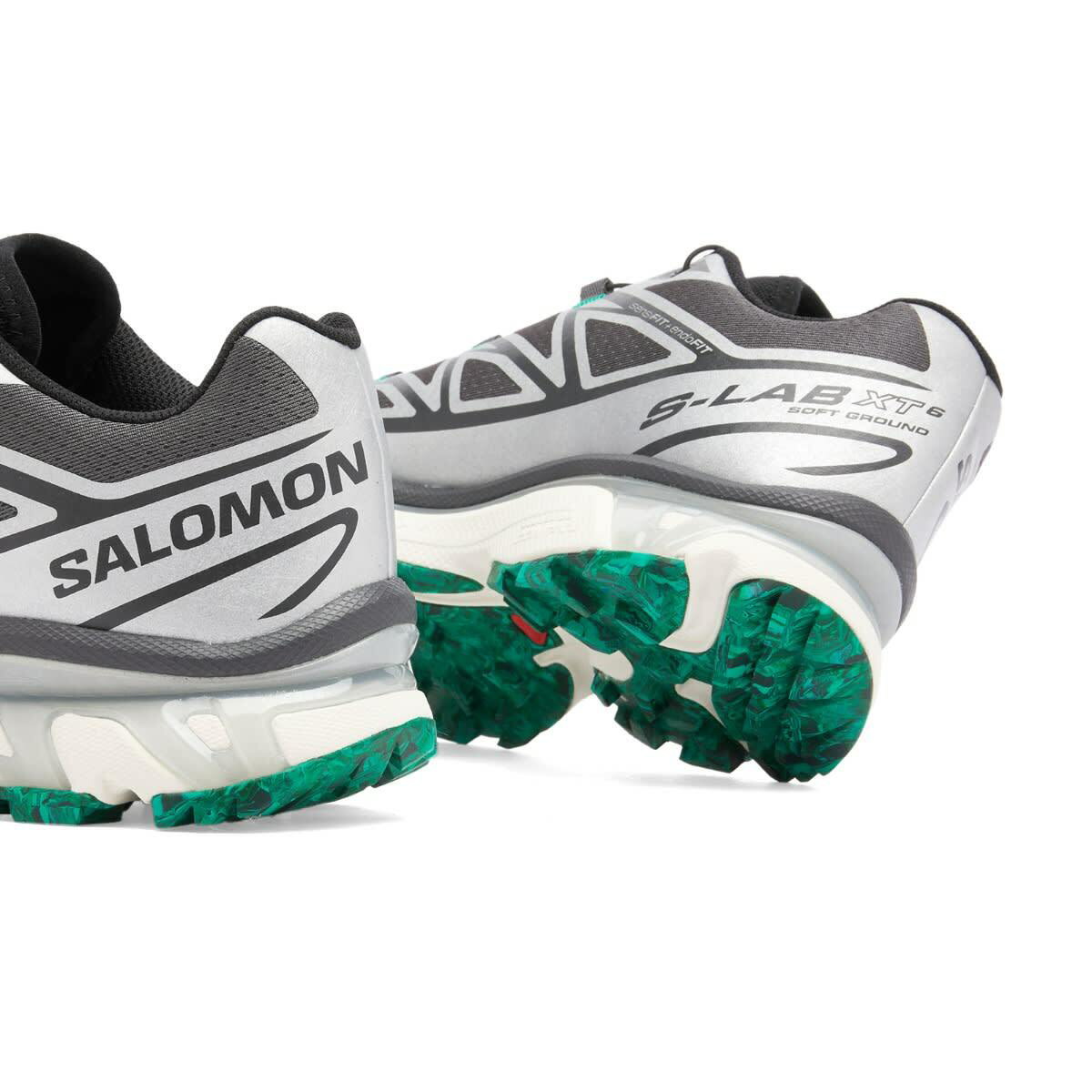 END. x Salomon XT-6 'Emerald' Sneaker in Asphalt/Emerald Salomon
