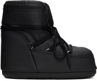 Moon Boot Black Icon Low Rubber Boots