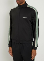 Represent Taped Logo-embroidered Jersey Track Jacket Black